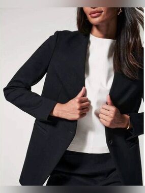Spanx women's blazer Jacket, black, NWOT, size M (runs Large)